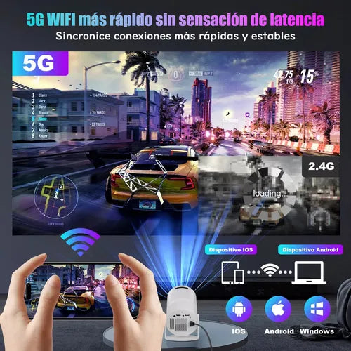 Proyector Portátil Ultra HD 4K