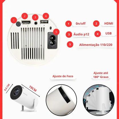Proyector Portátil Ultra HD 4K